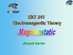 Chapter 4 Magnetostatics