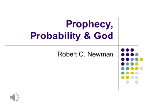 Prophecy, Probability and God