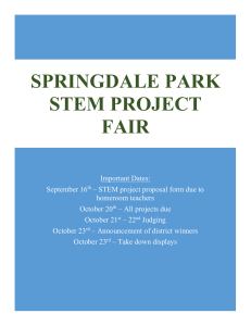 STEM Fair Information and Proposal Form