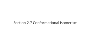 Section 2.7 Conformational Isomerism