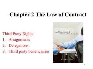 Chapter 2 The Law of Contract