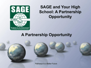 How a High School Can Start a SAGE Program 2006