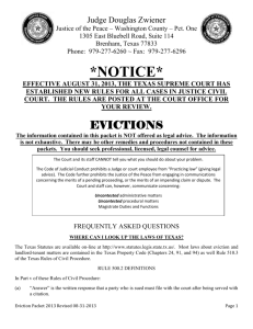 Eviction packet