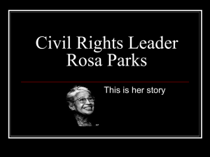 Civil Rights Leader Rosa Parks