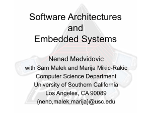 Software Architectures and Embedded Systems - UIC