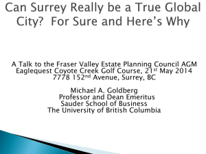Can Surrey Really Be a World Class City?