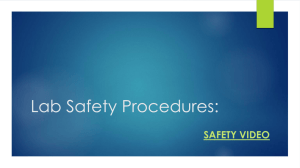 Lab Safety Procedures:
