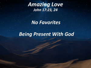 Amazing Love, 11-15-2015