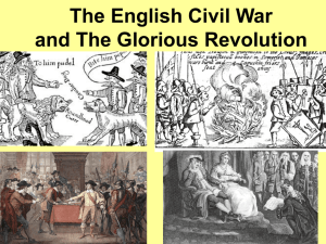 The English Civil War and The Glorious Revolution