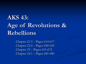 AKS 43: Age of Revolutions & Rebellions