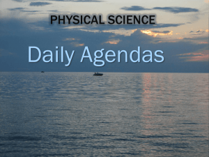 Daily Agendas