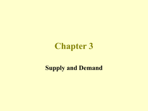 Supply and Demand - Holy Family University