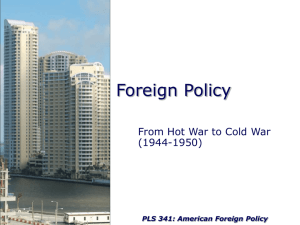 From Hot War to Cold War (1944-1950)