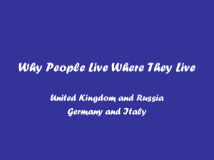 Why People Live Where They Live