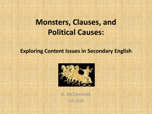 Monsters, Clauses, and Political Causes