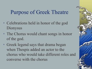 Greek Theater and Antigone Introduction - Mrs. Child's Class