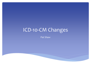 ICD-10-CM Changes