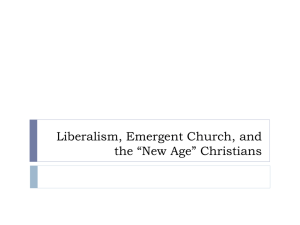 Liberalism, The Emergent Church & Gnostic Christians