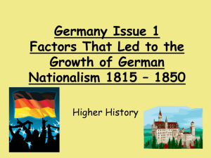 Factors That Led to the Growth of German Nationalism