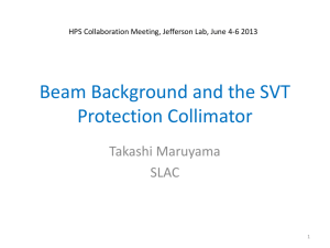 Beam Background and SVT Protection Collimator