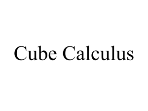 Concepts of Sets, Cube,Cube Calculus