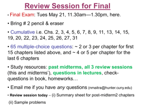 Final Review Session