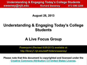 Understanding & Engaging Today's College Students NJIT Aug 26