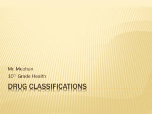 Lesson 2 - Drug Classification