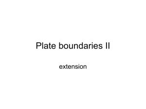 Plate boudaries II