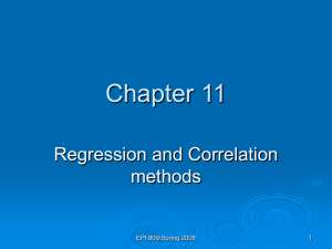 Chap. 11: Simple Linear Regression
