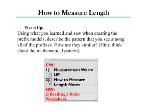 How to Measure