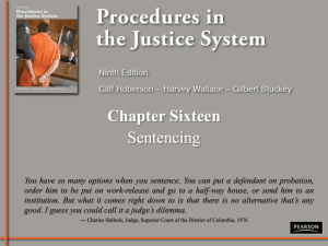 Types of Sentencing and Sentences