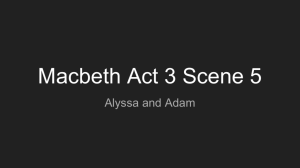 Macbeth Act 3 Scene 5 - English10