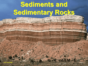 topic #13 - sediments & sedimentary rocks