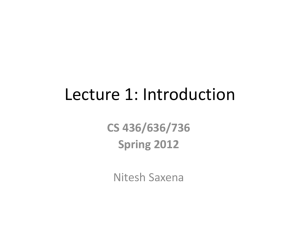 lecture1 - Computer and Information Sciences