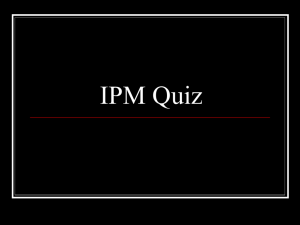 IPM Quiz - Edulists