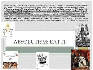Absolutism: EAT IT