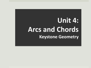 Circle Arcs and Chords
