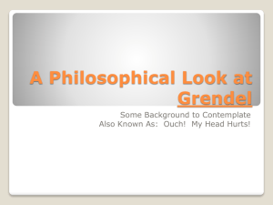 A Philosophical Look at Grendel