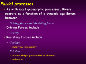 PowerPoint Presentation - Fluvial processes