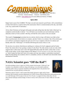 April 2015 Issue - NASA Nuts, Scientists Suppress