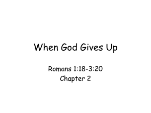 When God Gives Up