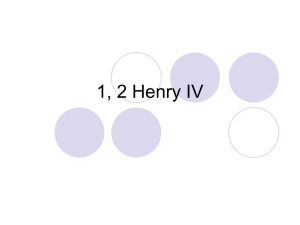1, 2 Henry IV and Henry V