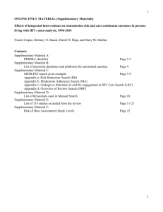 ONLINE-ONLY MATERIAL (Supplementary Materials) Effects of