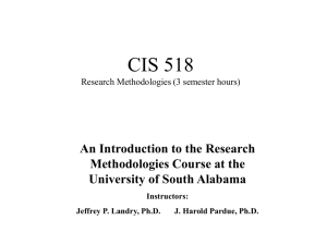 CIS 518 - School of Computer and Information Sciences