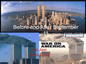 Before and After September 11 Text