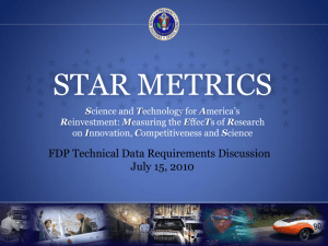 Star Metrics - The National Academies