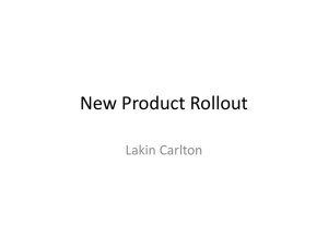 New Product Rollout