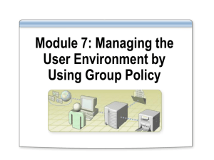 Use Group Policy to