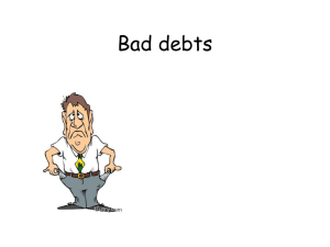 Bad debts - igcseaccounting